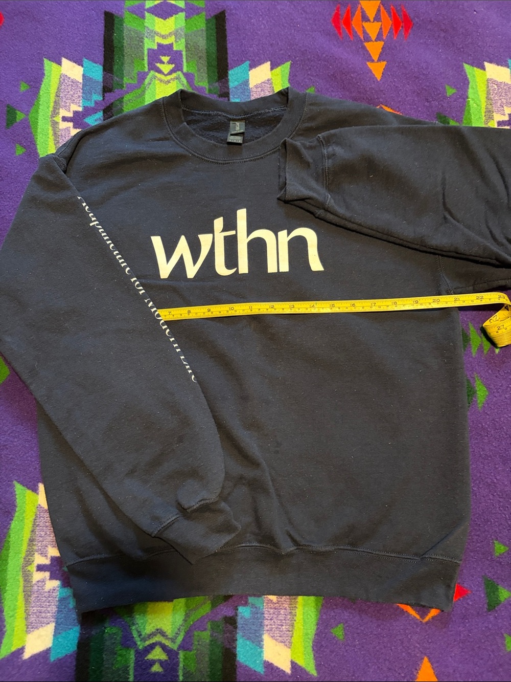 Navy blue Logo Crewneck Sweatshirt - WTHN size Medium